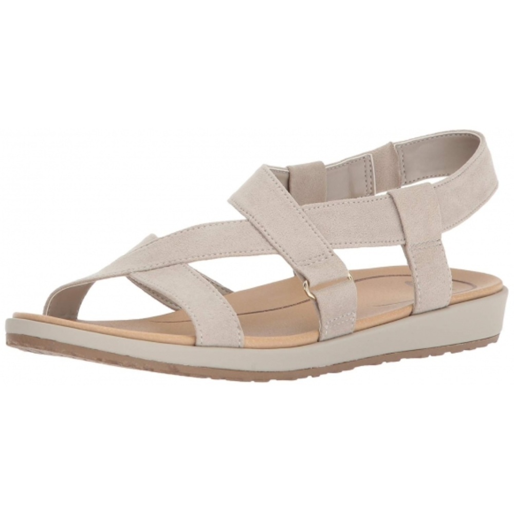 Dr. Scholl's Shoes Women's Preview Sandal, Grey Microfiber, 8.5 M NEW IN THE BOX